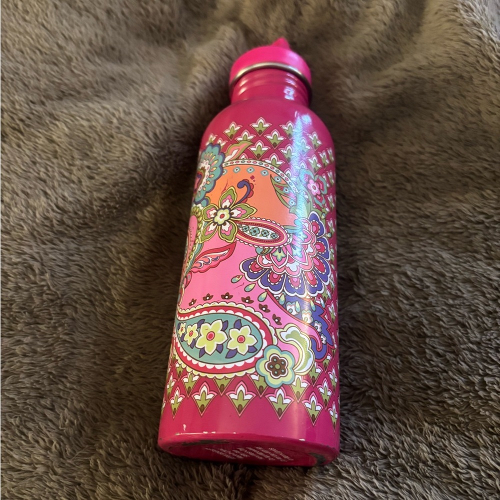 Vera Bradley Pink Paisley Water Bottle